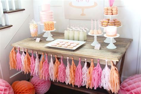 peach and pink ombre watercolor 13th birthday party kara s party ideas pink birthday party