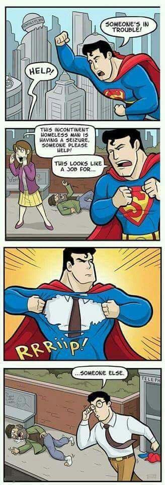Superman Funny Cartoons Funny Comics Stupid Funny Memes