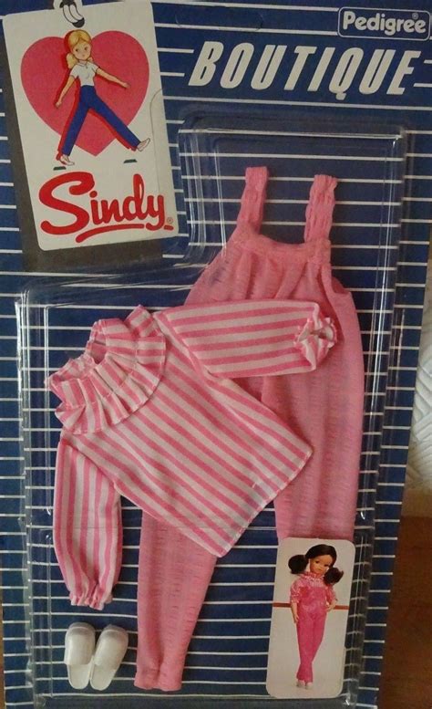 Vintage Pedigree Sindy Boxed Complete Boutique Candy Striped Outfit