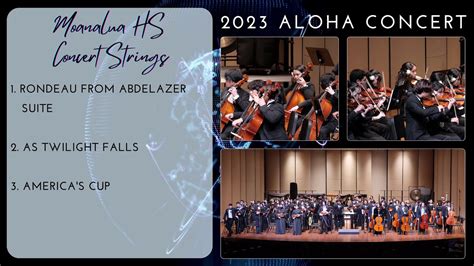 Moanalua Hs Concert Strings Aloha Concert Youtube