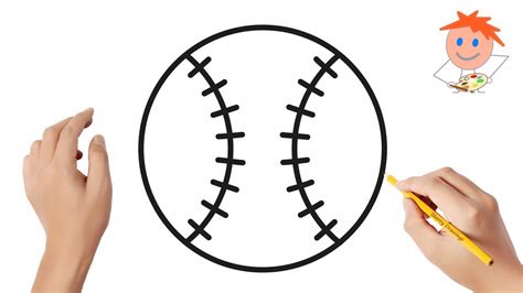 How To Draw Baseball Ball Easy Drawings Dibujos Faciles Dessins