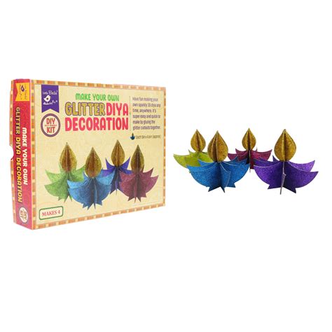 Little Birdie Diy Decoration Kit Make Your Own Glitter Diya Decorati