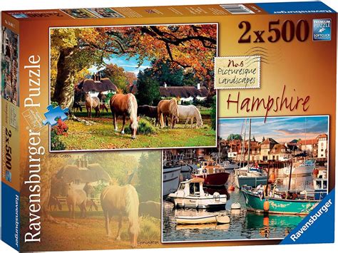 Ravensburger Picturesque Landscapes No6 Hampshire 2x500 Piece Jigsaw