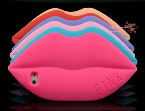 Victorias Secret Pink Sexy Lip Silicone Rubber Soft Case Cover For