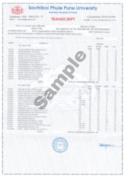 How To Get Savitribai Phule Pune University Sppu Transcripts Electronic Transcripts