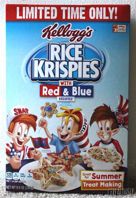 Review Kelloggs Rice Krispies With Red And Blue Krispies