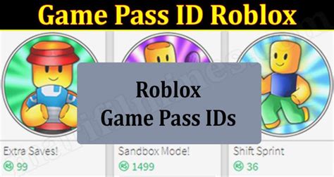 Gamepass Id Roblox Infonuz