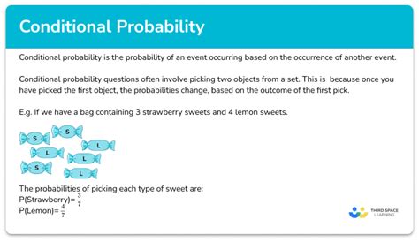 Conditional Probability Gcse Maths Steps Examples And Worksheet