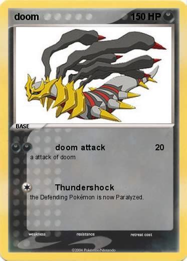 Pokémon Doom 6 6 Doom Attack My Pokemon Card