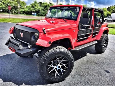 Sell Used 2016 Jeep Wrangler Custom Sahara Lifted Leather Na In Mid