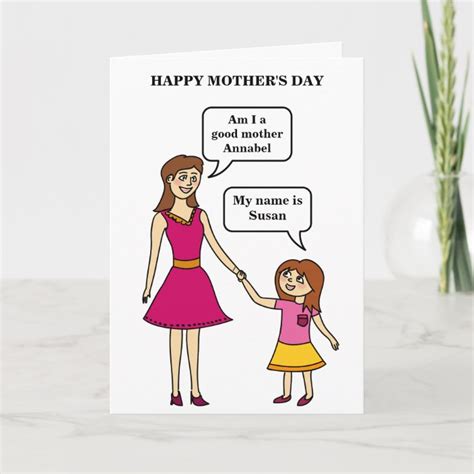 Custom Funny Mothers Day From Daughter Card