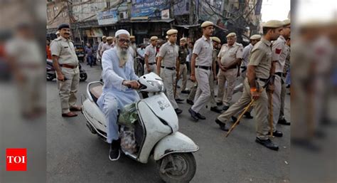 Ayodhya Verdict Security Beefed Around Jama Masjid Delhi News Times Of India
