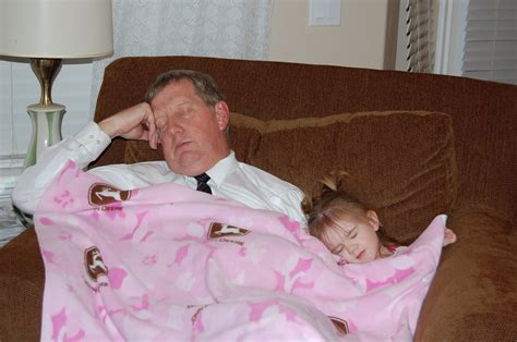The Nelsons Sleeping By Grandpa