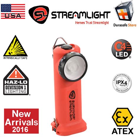 Streamlight 90562 Survivor C4 Led Zone 0 Atex Rechargeable Orange