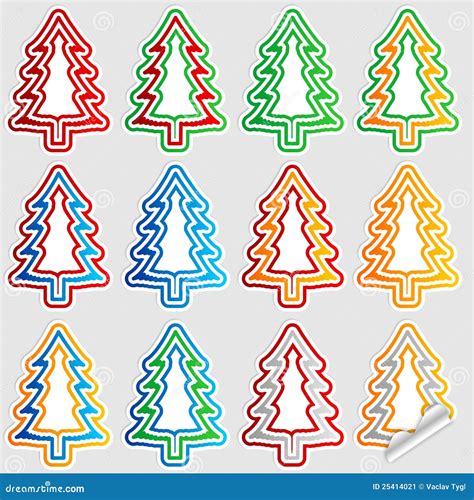 Christmas Tree Stick Stock Vector Illustration Of Isolated 25414021