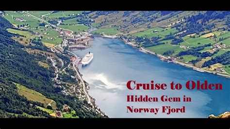 Olden Nordfjord Norway Cruise Port Drone And Mountain View And Scenic