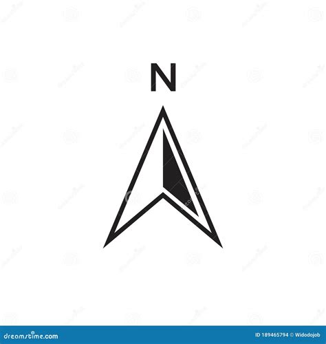 North Arrow Icon Design Vector Stock Vector Illustration Of Shape