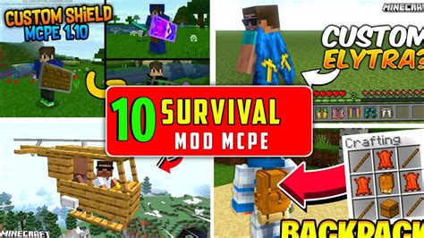 Top Best 10 Survival Mods For Minecraft Pe 18 Minecraft Survival