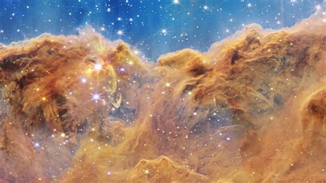 Cosmic Cliffs In The Carina Nebula Webb Space Telescope 4k Crop 3