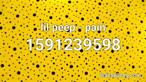 Lil Peep Pain Roblox Id Roblox Music Codes