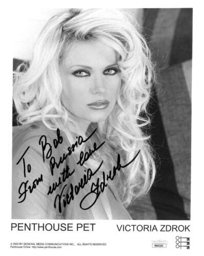 victoria zdrok signed sexy authentic autographed 8x10 b w photo jsa mm43204 ebay