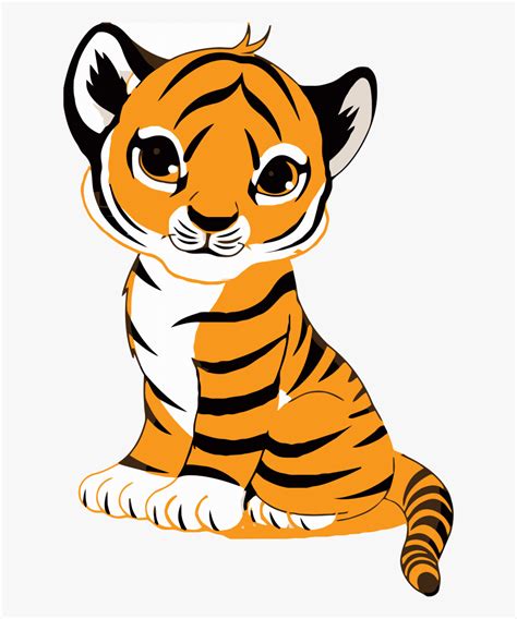 Tiger Face Clip Art Royalty Free Tiger Illustration Cute