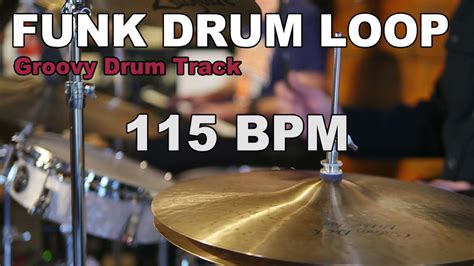 Funk Drum Loop BPM Straight Drum Groove YouTube