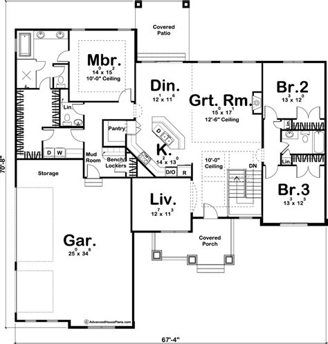 Check spelling or type a new query. 1 Story Traditional House Plan | Stafford