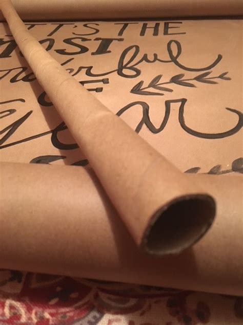 Diy Kraft Paper Scroll Sign The Country Wrens Nest