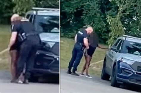 Us Police Suspend Officer Caught In Viral Video Kissing Scantily Clad Woman Before Climbing Into