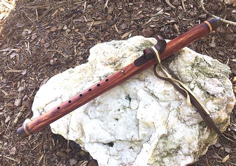 Native American Style Flute Eastern Red Cedar Key Of F From Tree Of