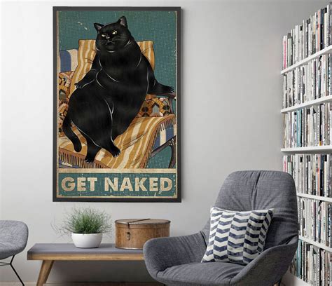 Cat Vintage Poster Cat Home Wall Art T For Cat Lover Etsy