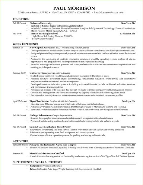 current college student resume printable receipt template