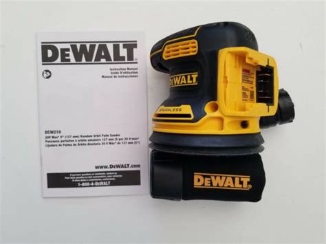 Dewalt Dcw210b 20v 5in Cordless Body Only Orbital Sander For Sale