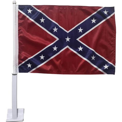 Rebel Confederate Battle Flag Double Sided Rebel Car Flags For Sale