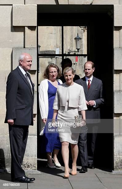 The Earl And Countess Of Wessex Visit Bath Abbey Photos And Premium