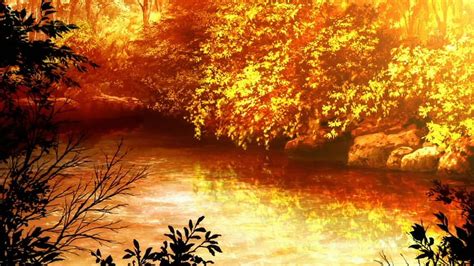 Anime Fall Leaves Autumn Anime Scenery Hd Wallpaper Pxfuel