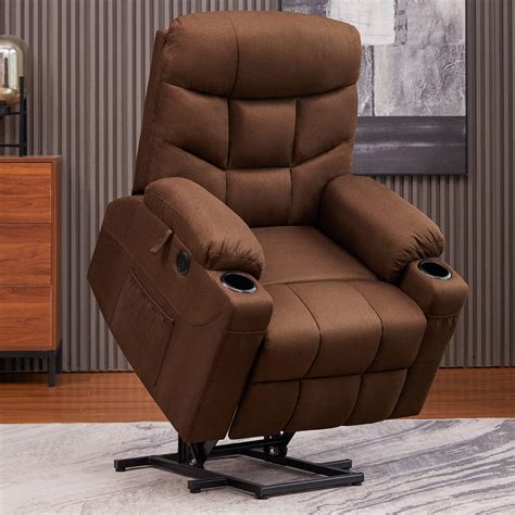 buy cdcasa power lift recliner chair for elderly with heated vibration massage fabric electric