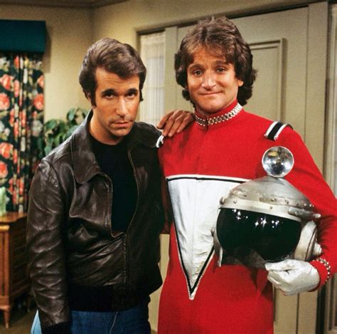 The Fonz With Mork From Ork Happy Days Robin Williams The Fonz Robin