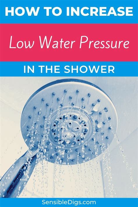 How To Increase Low Water Pressure In The Shower Low Water Pressure Shower Pressure