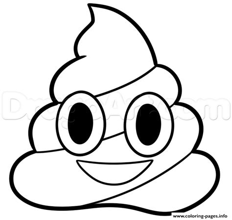 Poop Emoji Coloring Page At Free Printable Colorings