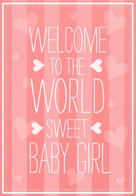 Welcome To The World Free Baby Shower And New Baby Card Greetings