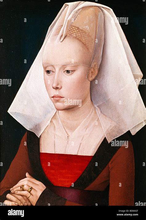 Fine Arts Weyden Rogier Van Der 1399 1464 Painting Portrait Of
