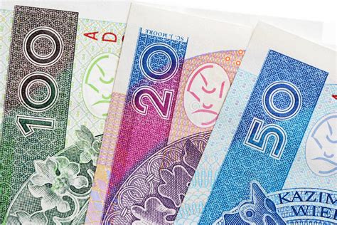 Polish Zloty New Banknotes Stock Image Image Of Investments Polish