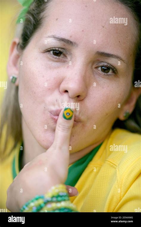 Brazil S Fan During The World Cup 2006 Group F Brazil Vs Australia At The Allianz Arena