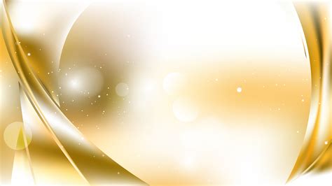 White And Gold Abstract Background Illustration