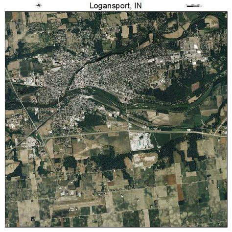 Aerial Photography Map Of Logansport In Indiana