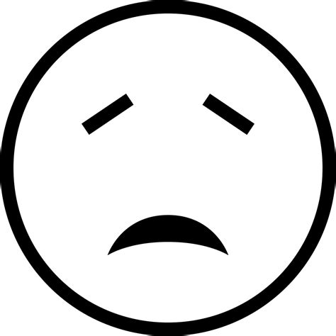 Download Sad Emoticon Face Outline Imagenes De Una Carita Triste Para