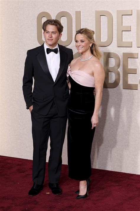 reese witherspoon brings son deacon as date to golden globes