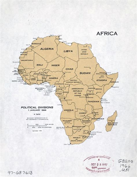 Political Map Of Africa With Capitals
